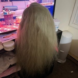 Custom color human hair wig